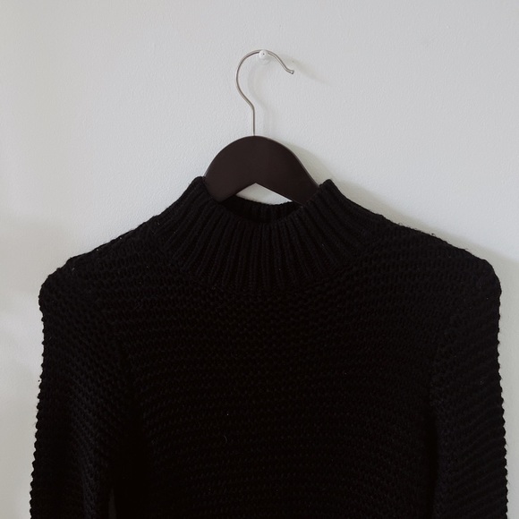 Black knit midi dress - Picture 2 of 2